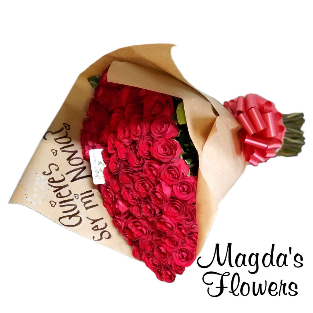 Giant Red Rose Flower Bouqet - Order Flowers Online - Salinas Florist, Local Delivery