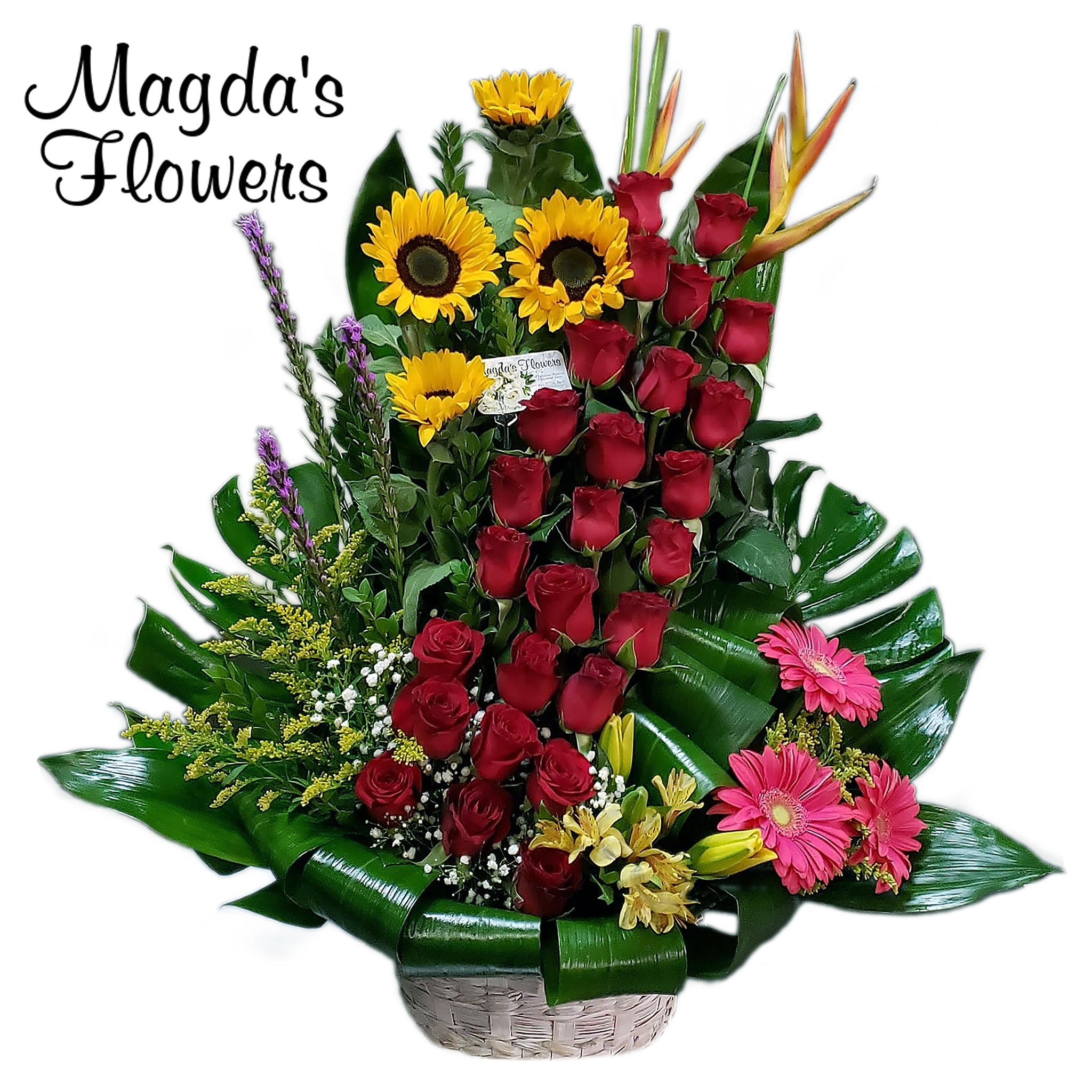 Love in Paradise Floral Basket